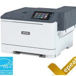 Vista lateral izquierda de la impresora en color Xerox® C410 Vista lateral izquierda de la impresora en color Xerox® C410
